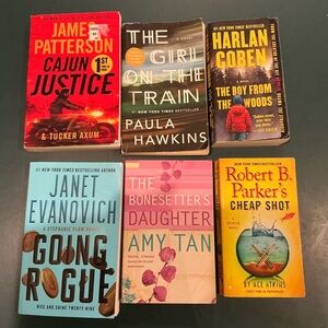 6 Pack Paperback Book Bundle! Cajun Justice, Cheap Shot, Going Rogue, etc